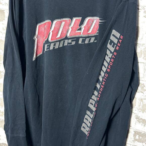 Vintage Polo Ralph lauren Polo Jeans Shirt Y2K Print Long Sleeve - Picture 6 of 8